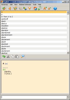 LingvoSoft Dictionary 2009 English <-> Czech 4.1.29 screenshot